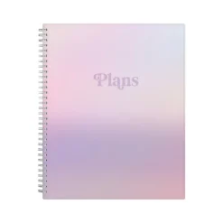 Academic Planners|Blue Sky 2024-2025 Amethyst 8.5" x 11" Academic Weekly & Monthly Student Planner, Plastic Cover, Ombre Purple (145014)
