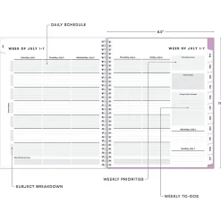 Academic Planners|Blue Sky 2024-2025 Amethyst 8.5