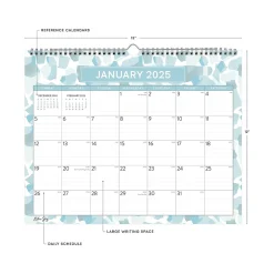 2025 Calendars|Blue Sky 2025 Amitza Blue 15" x 12" Monthly Wall Calendar, Blue/White (148772-25)