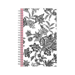 2025 Planners|Blue Sky 2025 Analeis 5" x 8" Weekly & Monthly Planner, Plastic Cover, White/Black (100003-25)