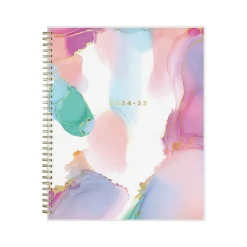 Academic Planners|Blue Sky 2024-2025 Ashley G Multicolor Smoke 8.5" x 11" Academic Weekly & Monthly Planner, Plastic Cover (133681-A25)