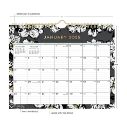 2025 Calendars|Blue Sky 2025 Baccara Dark 11" x 8.75" Monthly Wall Calendar (116052-25)