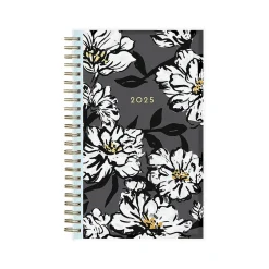 2025 Planners|Blue Sky 2025 Baccara Dark 5" x 8" Weekly & Monthly Planner, Plastic Cover, Multicolor (110212-25)
