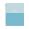 2025 Planners|Blue Sky 2025 Blue Block 8.5" x 11" Weekly & Monthly Planner, Plastic Cover, Blue (152253)