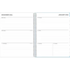 2025 Planners|Blue Sky 2025 Blue Block 8.5" x 11" Weekly & Monthly Planner, Plastic Cover, Blue (152253)