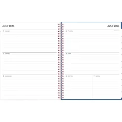 Academic Planners|Blue Sky 2024-2025 Brandice 8.5" x 11" Academic Weekly & Monthly Planner, Plastic Cover, Multicolor (146847)
