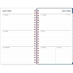 Academic Planners|Blue Sky 2024-2025 Brandice 5" x 8" Academic Weekly & Monthly Planner, Plastic Cover, Multicolor (146853)