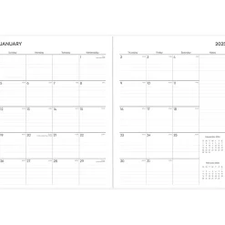 2025 Planners|Blue Sky 2025 Brickyard 8.5" x 11" Monthly Planner, Plastic Cover, Multicolor (152267)