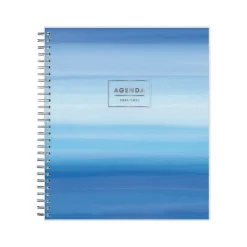 Academic Planners|Blue Sky 2024-2025 Chanson 8" x 10" Academic Monthly Planner, Plastic Cover, Blue (128693-A25)