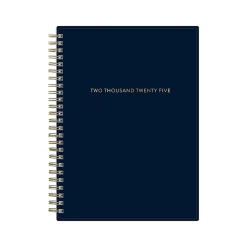 2025 Planners|Blue Sky 2025 Cheeyna 5.88" x 8.63" Weekly & Monthly Planner, Plastic Cover, Navy (147948)