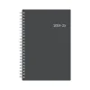 Academic Planners|Blue Sky 2024-2025 Collegiate 5" x 8" Academic Weekly & Monthly Planner, Plastic Cover, Gray (100139-A25)