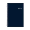 Academic Planners|Blue Sky 2024-2025 Collegiate Navy 5" x 8" Academic Weekly & Monthly Planner, Plastic Cover, Navy (148673-A25)