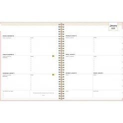 2025 Planners|Blue Sky 2025 Day Designer 8.5" x 11" Weekly Planner, Plastic Cover, Blush (148146)