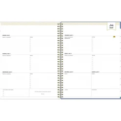Academic Planners|Blue Sky 2024-2025 Day Designer Annabel 8.5" x 11" Academic Weekly & Monthly Planner, Plastic Cover, Blue/White (144867)