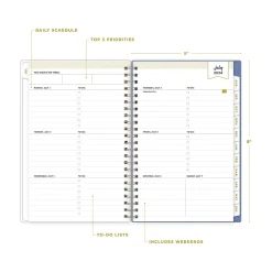 Academic Planners|Blue Sky 2024-2025 Day Designer Blurred Spring Lilac 5