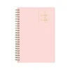 Academic Planners|Blue Sky 2024-2025 Day Designer Blush 5" x 8" Academic Weekly & Monthly Planner, Plastic Cover, Pink (150138)