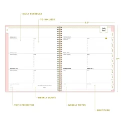 Academic Planners|Blue Sky 2024-2025 Day Designer Blush 8.5