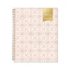 Academic Planners|Blue Sky 2024-2025 Day Designer Casa Bella 8.5" x 11" Academic Weekly & Monthly Planner, Plastic Cover, Coral/White (149832)
