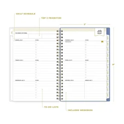 Academic Planners|Blue Sky 2024-2025 Day Designer Climbing Floral Blush 5