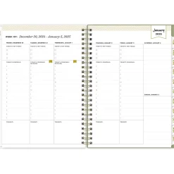 2025 Planners|Blue Sky 2025 Day Designer Fiore 5.88" x 8.63" Weekly & Monthly Planner, Plastic Cover, Multicolor (148141)