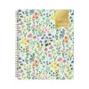 Academic Planners|Blue Sky 2024-2025 Day Designer Flower Field Mint 8.5" x 11" Weekly & Monthly Planner, Plastic Cover, Multicolor (144877)