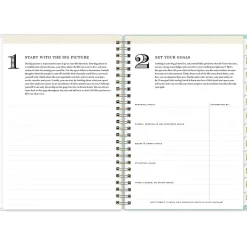 Academic Planners|Blue Sky 2024-2025 Day Designer Flower Field Mint 5.88