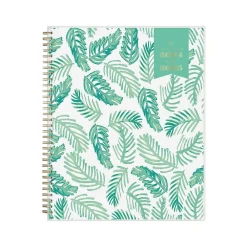 Academic Planners|Blue Sky 2024-2025 Day Designer Palms 8.5" x 11" Academic Weekly & Monthly Planner, Plastic Cover, White/Green (137891-A25)