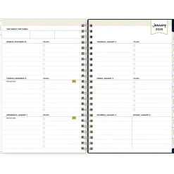 2025 Planners|Blue Sky 2025 Day Designer Peyton Navy 5" x 8" Weekly & Monthly Planner, Plastic Cover, Multicolor (103620-25)