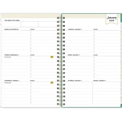 2025 Planners|Blue Sky 2025 Day Designer Peyton White 5" x 8" Weekly & Monthly Planner, Plastic Cover, Multicolor (103619-25)