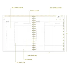 Academic Planners|Blue Sky 2024-2025 Day Designer Rugby Stripe 8
