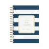 2025 Planners|Blue Sky 2025 Day Designer Rugby Stripe 5" x 8" Daily & Monthly Planner, Plastic Cover, Navy/White (103623-25)
