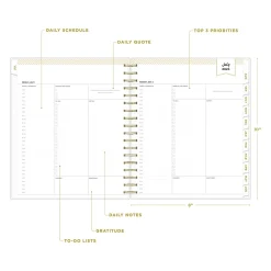Academic Planners|Blue Sky 2024-2025 Day Designer Somerset Black 8