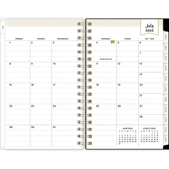 Academic Planners|Blue Sky 2024-2025 Day Designer Somerset Black 3.63