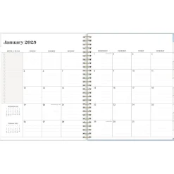 2025 Planners|Blue Sky 2025 Day Designer The Everygirl Evan Blue 8" x 10" Monthly Planner, Plastic Cover, Blue/White (150777)