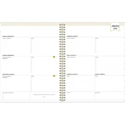 2025 Planners|Blue Sky 2025 Day Designer Tile 8.5" x 11" Weekly & Monthly Planner, Plastic Cover, Blue/White (101411-25)