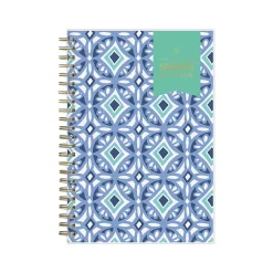 2025 Planners|Blue Sky 2025 Day Designer Tile 5" x 8" Weekly & Monthly Planner, Plastic Cover, Blue/White (101410-25)