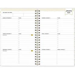 2025 Planners|Blue Sky 2025 Day Designer Tile 5" x 8" Weekly & Monthly Planner, Plastic Cover, Blue/White (101410-25)