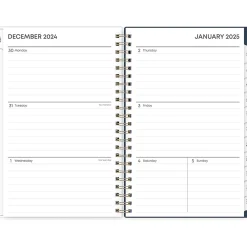 2025 Planners|Blue Sky 2025 Dellania 5" x 8" Weekly & Monthly Planner, Plastic Cover, Multicolor (148215)