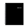Academic Planners|Blue Sky 2024-2025 Enterprise 7" x 9" Academic Weekly & Monthly Planner, Plastic Cover, Black (131982-A25)