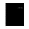 Academic Planners|Blue Sky 2024-2025 Enterprise 8.5" x 11" Academic Weekly & Monthly Planner, Plastic Cover, Black (130609-A25)