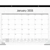 2025 Calendars|Blue Sky 2025 Enterprise 22" x 17" Monthly Desk Pad Calendar, White/Gray (111294-25)