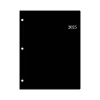 2025 Planners|Blue Sky 2025 Enterprise 8.5" x 11" Monthly Planner, Plastic Cover, Black (147965)