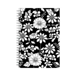Academic Planners|Blue Sky 2024-2025 Fabiana 5" x 8" Academic Weekly & Monthly Planner, Black/White (149813)