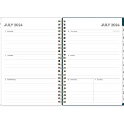 Academic Planners|Blue Sky 2024-2025 Greta 5.88" x 8.63" Academic Weekly & Monthly Planner, Plastic Cover, Multicolor (136482-A25)