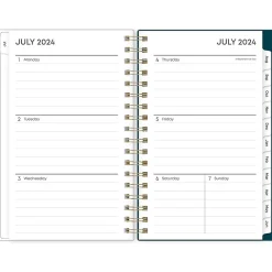 Academic Planners|Blue Sky 2024-2025 Greta 3.63" x 6.13" Academic Weekly & Monthly Planner, Plastic Cover, Multicolor (146841)