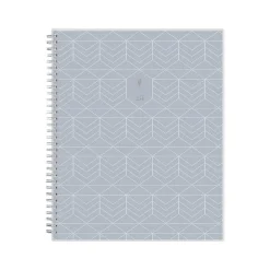 2025 Planners|Blue Sky 2025 inkWELL Press Chevy Fog 8.5" x 11" Weekly & Monthly Planner, Plastic Cover, Gray/White (147980)