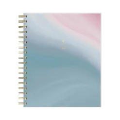 2025 Planners|Blue Sky 2025 inkWELL Press Ombre Sky 7" x 9" Daily & Monthly Planner, Plastic Cover, Blue/Pink (152188)
