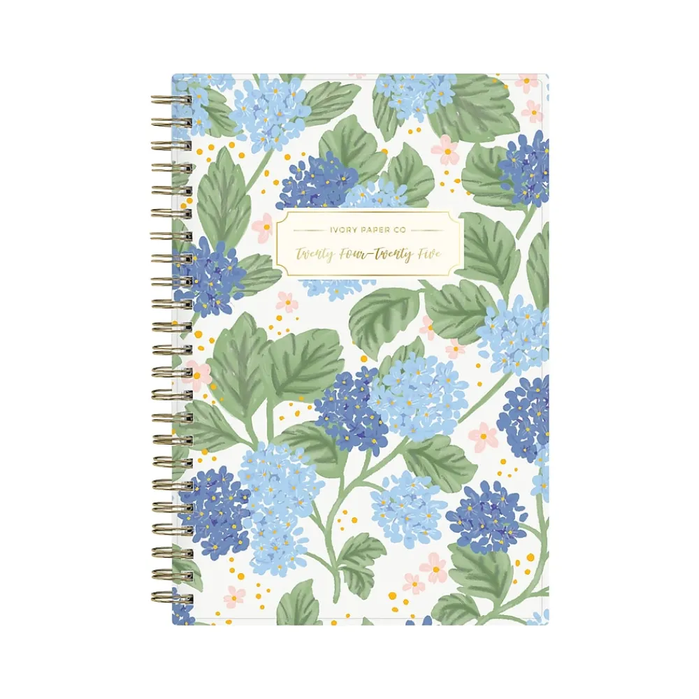 Academic Planners|Blue Sky 2024-2025 Ivory Paper Co Julieanne 5" x 8" Academic Weekly & Monthly Planner, Plastic Cover, Multicolor (146888)