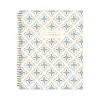 Academic Planners|Blue Sky 2024-2025 Ivory Paper Co Davina 8.5" x 11" Academic Weekly & Monthly Planner, Plastic Cover, Cream/Blue (146878)