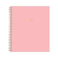 Academic Planners|Blue Sky 2024-2025 Ivory Paper Co Flamingo Pink 8" x 10" Academic Monthly Planner, Plastic Cover (146896)